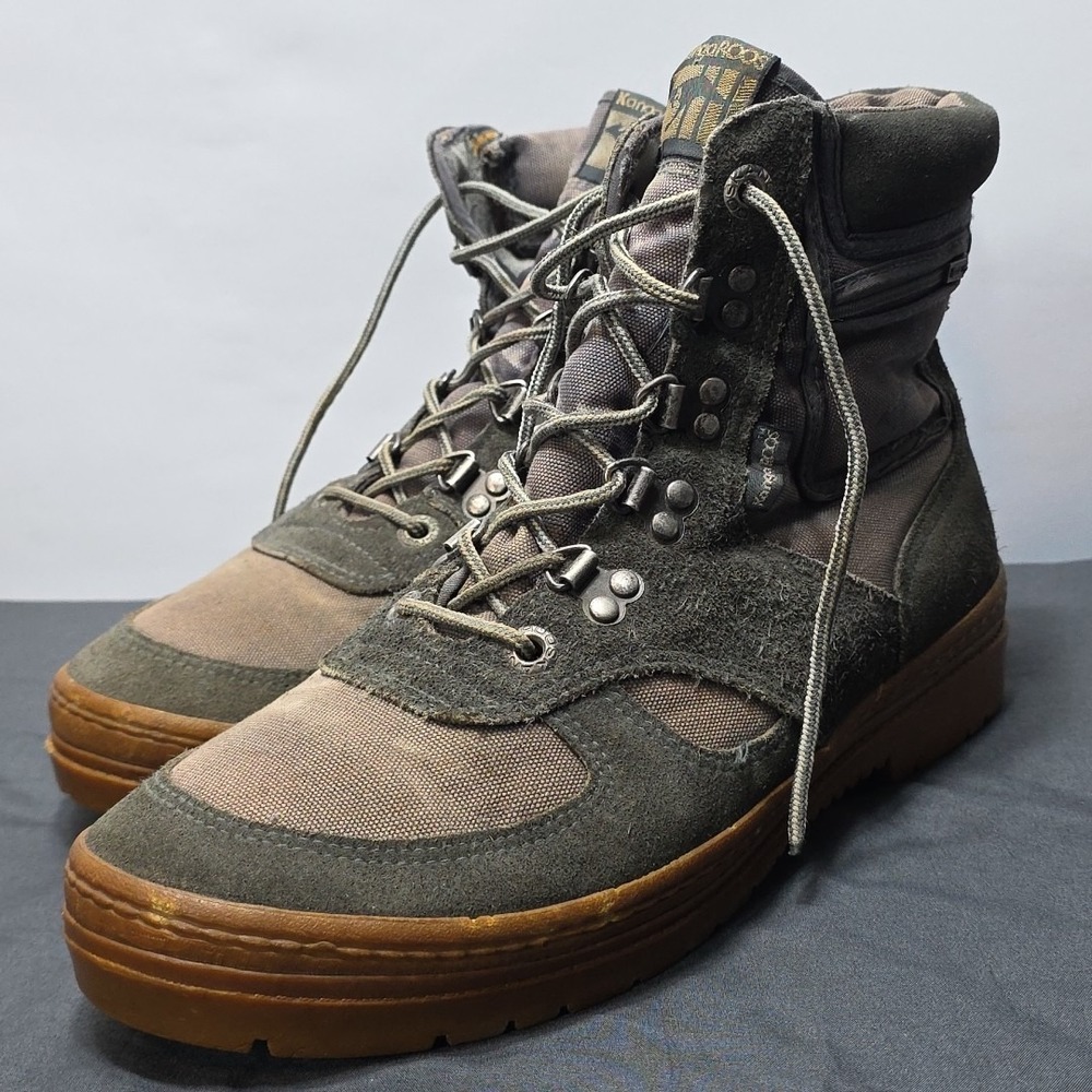 kangaROOS Men's Chukka Boots in Olive Green with Gum Sole